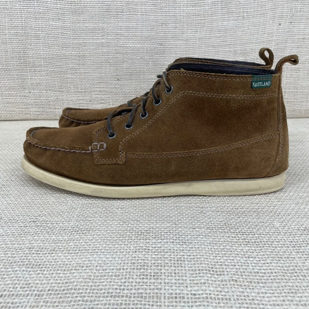 Eastland Seneca Mens 12D Brown Suede Moc Toe‎ Chukka Ankle Boots 4528-40D